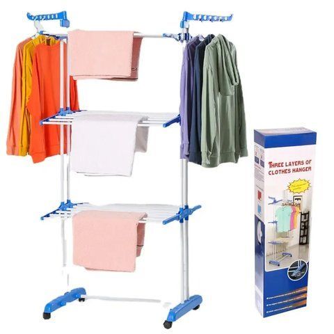 Багатоярусна сушарка для білизни до 50 кг (172х73х64) Garment Rack With Wheels / Підлогова вішалка  0123459786 фото