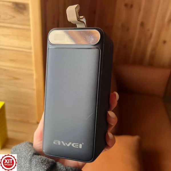 Повербанк 100000mAh, 2хUSB, Type-C, Micro-USB, AWEI P101K / Павербанк для телефону / УМБ / Зовнішній акумулятор  0234577873 фото