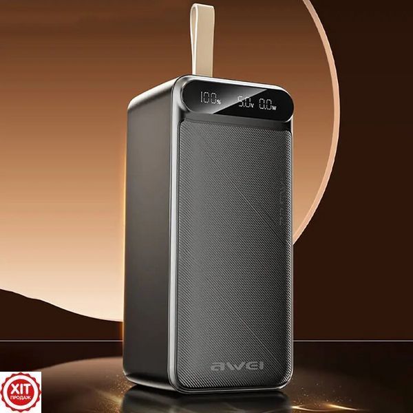 Повербанк 100000mAh, 2хUSB, Type-C, Micro-USB, AWEI P101K / Павербанк для телефону / УМБ / Зовнішній акумулятор  0234577873 фото