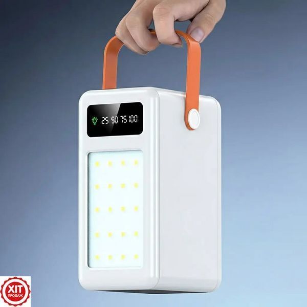 Корпус повербанка 35х18650, 22,5W, (USB Type-C Lightning) з ліхтариком S35, Білий / Бокс для Power Bank  0234592315 фото