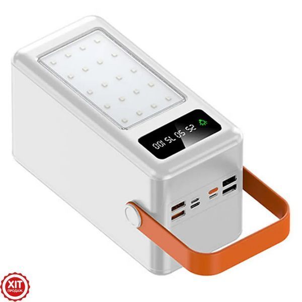 Корпус повербанка 35х18650, 22,5W, (USB Type-C Lightning) з ліхтариком S35, Білий / Бокс для Power Bank  0234592315 фото