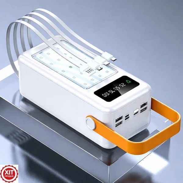 Корпус повербанка 35х18650, 22,5W, (USB Type-C Lightning) з ліхтариком S35, Білий / Бокс для Power Bank  0234592315 фото
