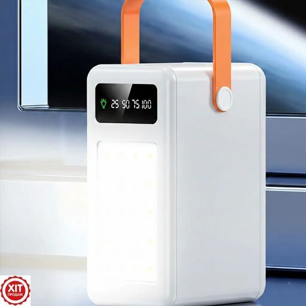 Корпус повербанка 35х18650, 22,5W, (USB Type-C Lightning) з ліхтариком S35, Білий / Бокс для Power Bank  0234592315 фото