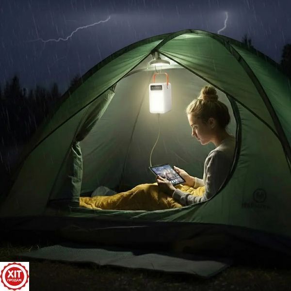 Корпус повербанка 35х18650, 22,5W, (USB Type-C Lightning) з ліхтариком S35, Білий / Бокс для Power Bank  0234592315 фото