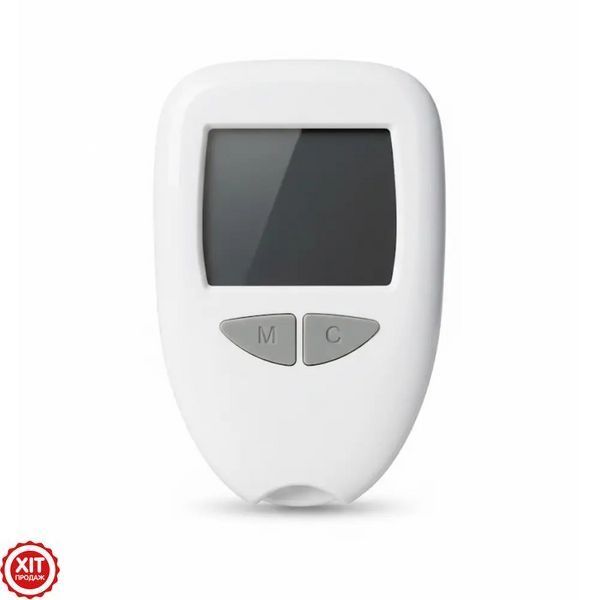 Прилад для вимірювання цукру + 50 тестів, від батарейки, JHBGM001A, Білий / Вимірювач цукру в крові / Глюкометр  0234587965 фото