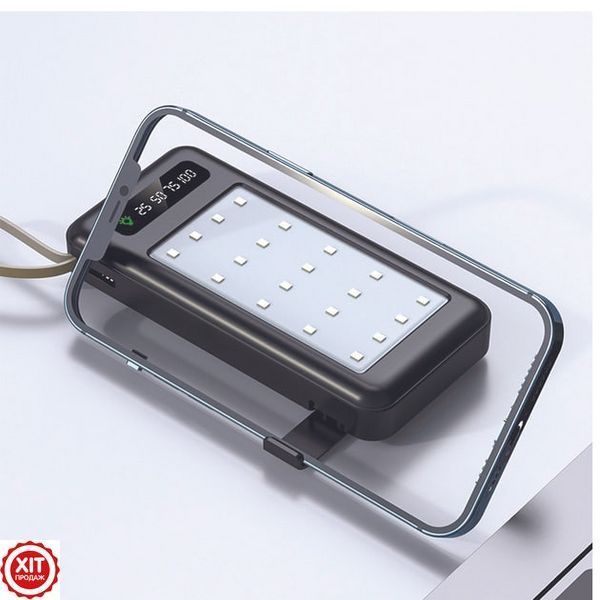 Повербанк з ліхтариком та дисплеєм 10000mAh, ZHY-520 / Power bank / Павер банк / Зовнішній акумулятор / УМБ 02345736200 фото
