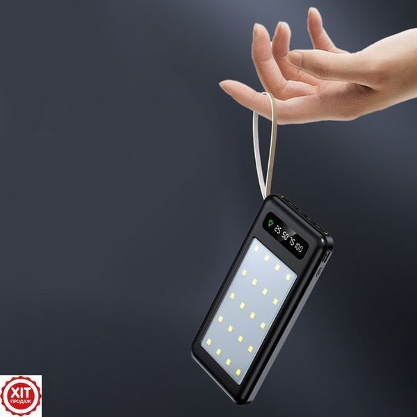 Повербанк з ліхтариком та дисплеєм 10000mAh, ZHY-520 / Power bank / Павер банк / Зовнішній акумулятор / УМБ 02345736200 фото