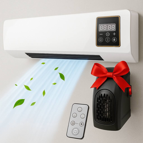 Тепловентилятор 2000 Вт, 3 режими + Подарунок Обігрівач HANDY HEATER / Настінний вентилятор / Тепловентилятор дуйка на стіну  0234583833 фото