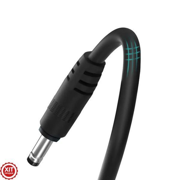 USB DC кабель живлення 12V для роутера/модему, 1м, Чорний / USB кабель для роутера / Шнур для роутера Wifi 0234563898 фото