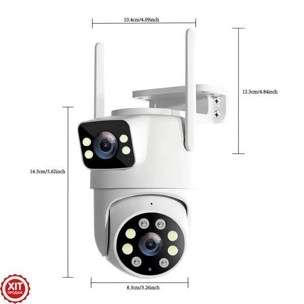 Бездротова WiFi камера + Подарунок Карта пам'яті 64GB SZSINOCAM TY-Q2 O-KAM Pro / Зовнішня камера  0234578013 фото