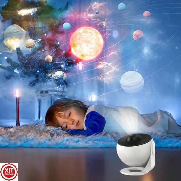 Проектор зоряного неба 12 картриджів, від USB, Galaxy Projector / Нічник зоряне небо 0234577741 фото