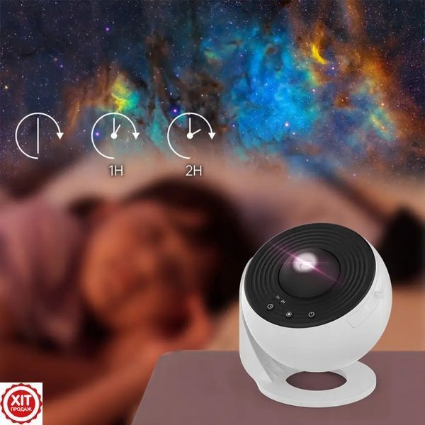 Проектор зоряного неба 12 картриджів, від USB, Galaxy Projector / Нічник зоряне небо 0234577741 фото