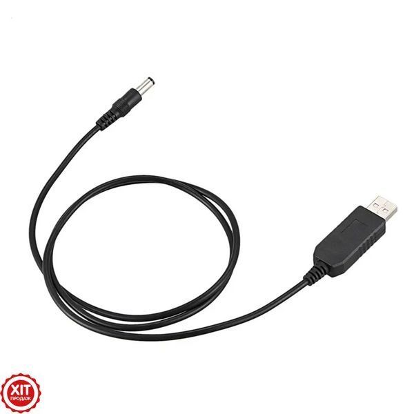 Кабель USB-DC 9В, для підключення роутера до PowerBank USB / Підвищувальний перехідник для Wi-Fi 0234564400 фото