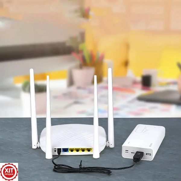 Кабель USB-DC 9В, для підключення роутера до PowerBank USB / Підвищувальний перехідник для Wi-Fi 0234564400 фото