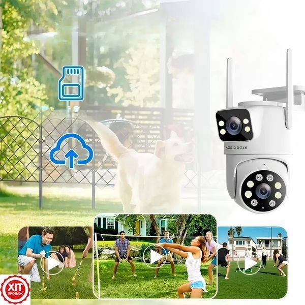 Бездротова WiFi камера + Подарунок Карта пам'яті 64GB SZSINOCAM TY-Q2 O-KAM Pro / Зовнішня камера  0234578013 фото