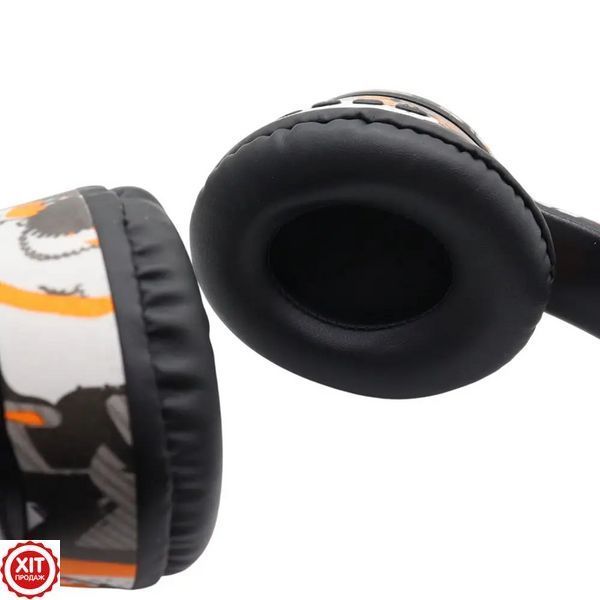 Бездротові навушники з вушками, Bluetooth, USB, AKZ-37 / Стерео навушники накладні / Блютуз навушники 0234576311 фото