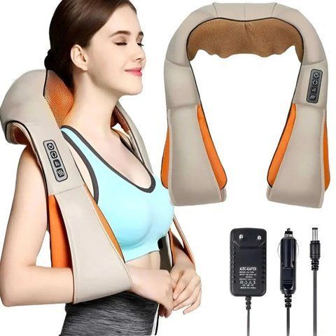Роликовий масажер з пультом ДУ, Massager of Neck Kneading / Масажер для плечей і шиї 0123461238 фото