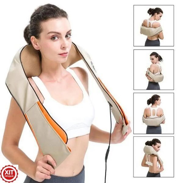 Роликовий масажер з пультом ДУ, Massager of Neck Kneading / Масажер для плечей і шиї 0123461238 фото