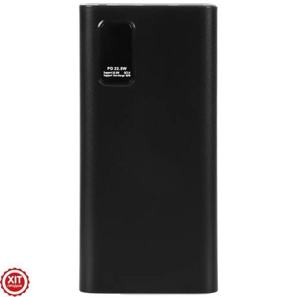Powerbank на 20000мАh з LED дисплеєм та швидкою зарядкою 22,5W, 2хUSB, PD-25 / Павербанк для телефону 02345768980 фото