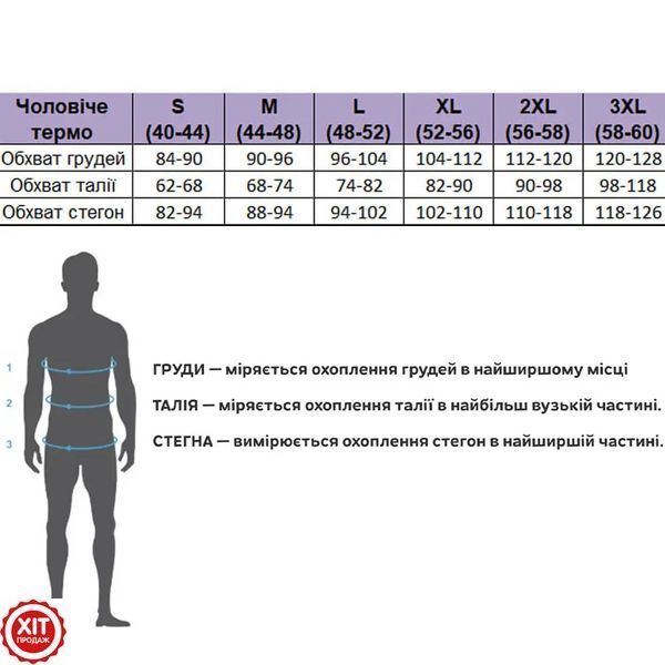 Чоловіча термобілизна (S) BioActive + Подарунок Сенсорні рукавиці iGloves / Термокофта та підштаники чоловічі  0123457043  (звязка) фото