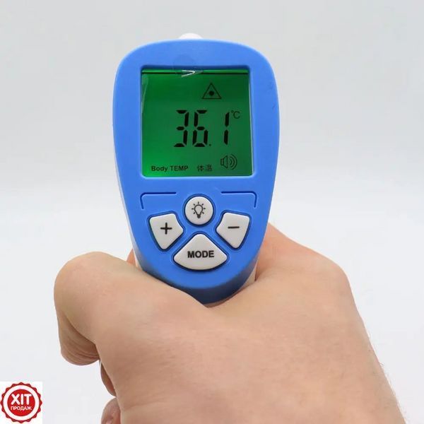 Безконтактний інфрачервоний термометр 0-100&deg;C, DT-8806C / Цифровий градусник для вимірювання температури 0234560018 фото