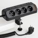 Мережевий фільтр 20Вт, 2м (2хUSB-A, 2хType-C, 4х220В) / Електричний подовжувач з тримачем для столу   0234578579 фото 4