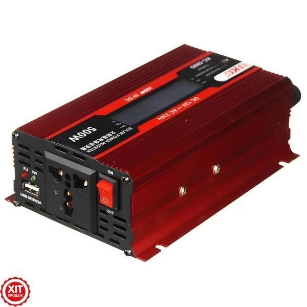 Перетворювач AC/DC 500W LCD, KC-500D / Інвертор автомобільний постійного струму  0234560455 фото