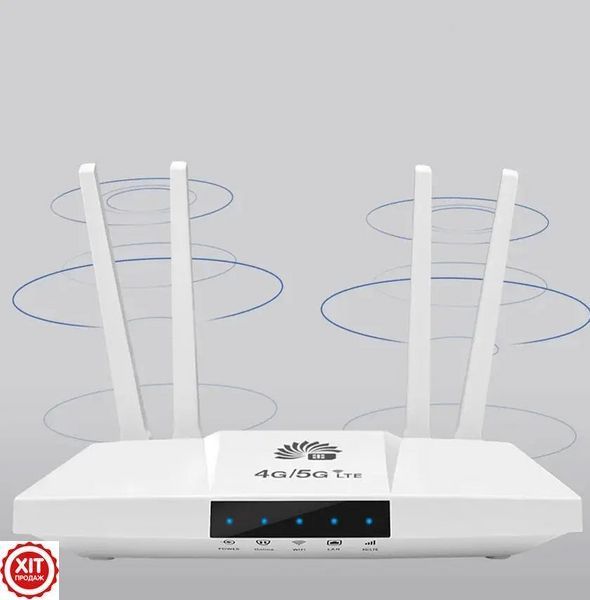 Роутер 4G WIFI з акумулятором 3000 мАг, B828, Білий / Роутер з 4g модемом / Вай фай роутер  0234588992 фото