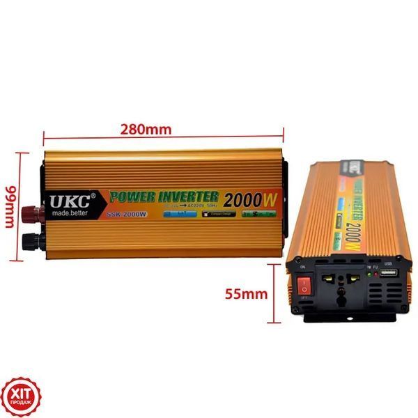 Інвертор напруги AC/DC SSK 2000W 24V / Перетворювач постійного струму  0234562307 фото