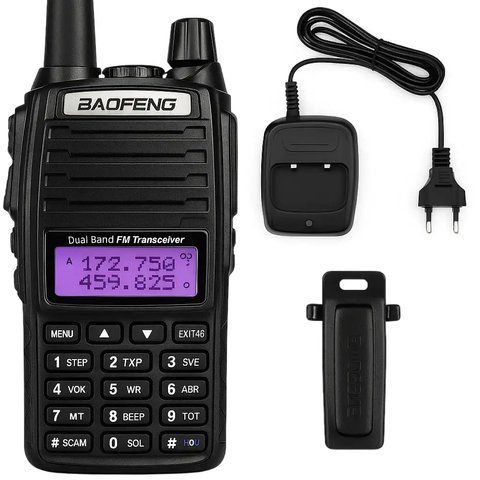 Портативна рація (5W, 2800 мАг, до 16 км) Baofeng UV-82 / Радіостанція тактична  0234563514 фото