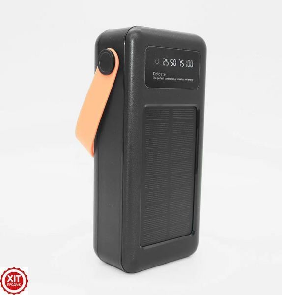 Повербанк 60000mAh із сонячною панеллю, 4хUSB + 4 перехідники, JS-636CX / Power Bank / Павербанк / УМБ  0234573737 фото