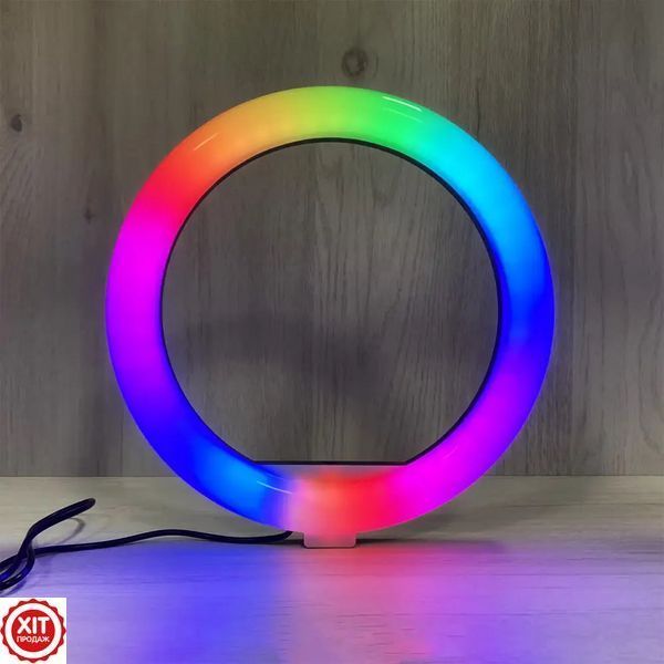 Кільцева RGB лампа 26 см від USB, MJ260 Soft Ring Light / Світлодіодна лампа для фото та відео  0234562091 фото