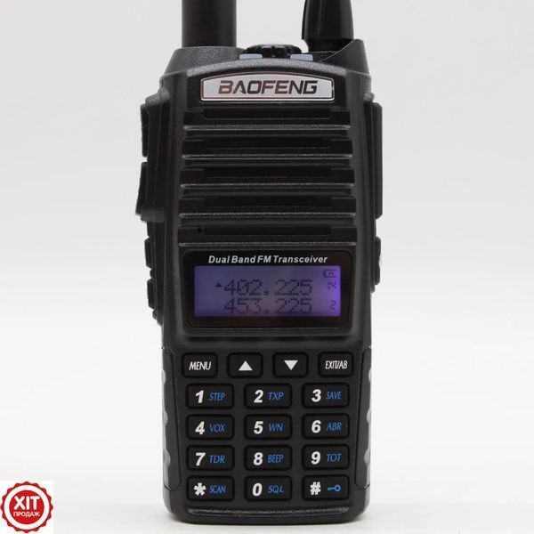 Портативна рація (5W, 2800 мАг, до 16 км) Baofeng UV-82 / Радіостанція тактична  0234563514 фото