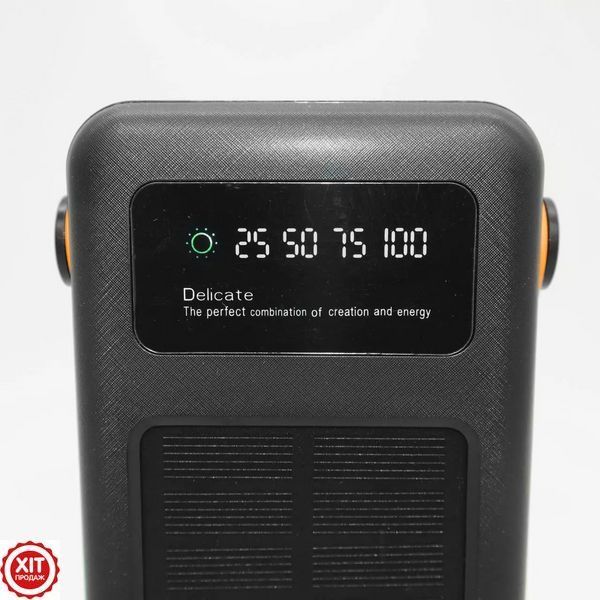 Повербанк 60000mAh із сонячною панеллю, 4хUSB + 4 перехідники, JS-636CX / Power Bank / Павербанк / УМБ  0234573737 фото