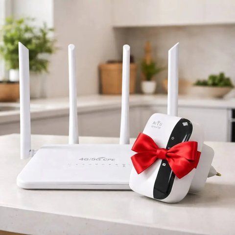 Wi-Fi роутер 4G/5G з SIM-картою, 300Mbps, R103 + Подарунок Підсилювач WI-FI LV-WR31-36 / Роутер модем / Бездротовий маршрутизатор  0234589108 фото