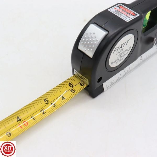 Лазерний рівень 4в1 із вбудованою рулеткою LASER LEVEL PRO 3 / Лазерний нівелір  0123460867 фото