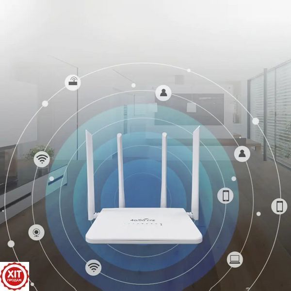 Wi-Fi роутер 4G/5G з SIM-картою, 300Mbps, R103 + Подарунок Підсилювач WI-FI LV-WR31-36 / Роутер модем / Бездротовий маршрутизатор  0234589108 фото