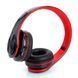 Бездротові навушники з мікрофоном B39 + AUX, Чорні з червоним / Bluetooth навушники з LED підсвічуванням 0234566642 фото 5
