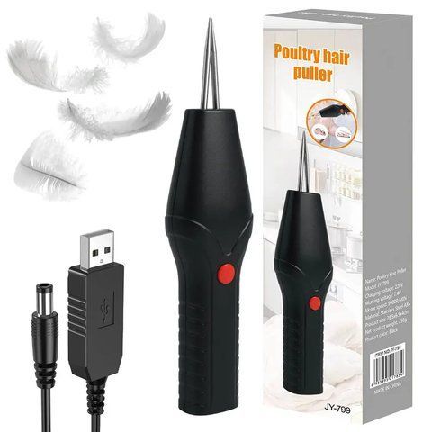 Електрична машинка для вищипування пір'я, з USB / Електропінцет для видалення пір'я у птиці  0234577996 фото
