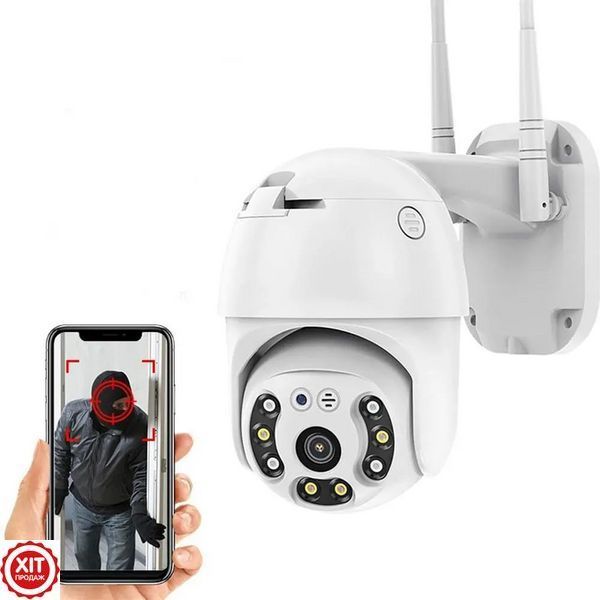 Вулична IP камера CAMERA CAM 6 + Подарунок Карта пам'яті 64 Гб / Поворотна камера з віддаленим доступом 0234561879 фото