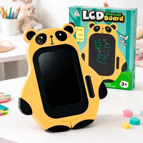 Дитячий планшет для малювання LCD 4,5" на батарейках зі стилусом Панда 4502-1 / Графічний планшет / Дошка для малювання  0234589323 фото