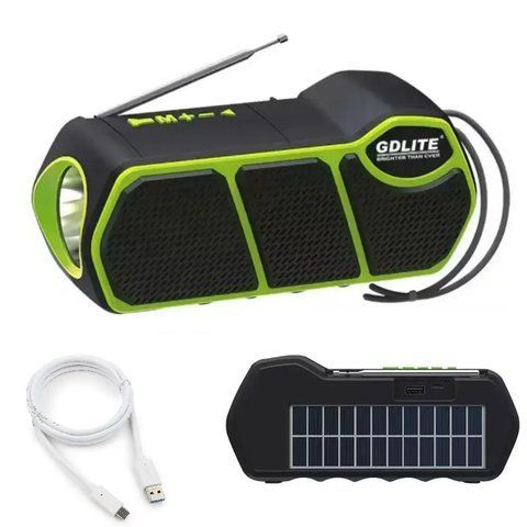 Портативна сонячна система 3в1 GD-LITE-11, з Bluetooth, LED-ліхтарем, FM/SW/AM, МР3, TF та USB-зарядкою 0234564406 фото