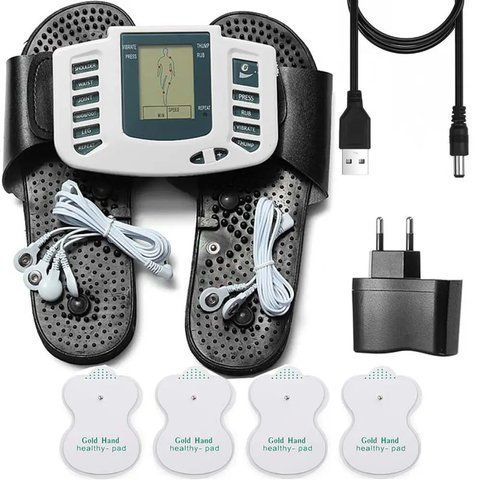 Тапочки масажні з міостимулятором Digital Slipper JR-309A / Рефлекторні масажні тапки / Міостимулятор 0234574132 фото