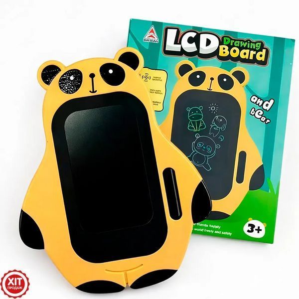 Дитячий планшет для малювання LCD 4,5" на батарейках зі стилусом Панда 4502-1 / Графічний планшет / Дошка для малювання  0234589323 фото