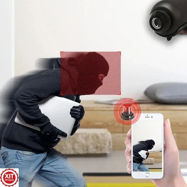 Міні Wi-Fi камера з віддаленим доступом та нічною зйомкою 1080P, X5 Mini / Портативна вайфай камера  0234570667 фото