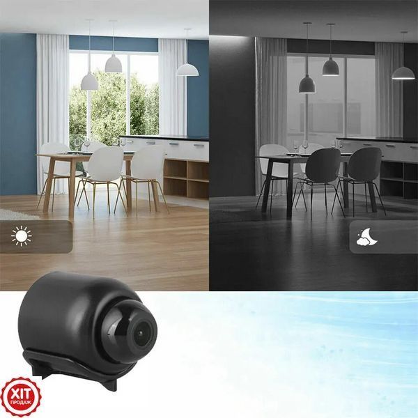 Міні Wi-Fi камера з віддаленим доступом та нічною зйомкою 1080P, X5 Mini / Портативна вайфай камера  0234570667 фото