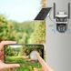 4G камера відеоспостереження із сонячною панеллю, 2MP+2MP / Вулична IP камера під сім карту / Охоронна камера 0234577530 фото 6