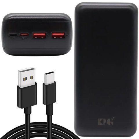 Повербанк 30000мАг зі швидкою зарядкою 22,5W (2хUSB+Type-C+MicroUSB) KP-33 / Power Bank / Павер банк / УМБ  0234575950 фото