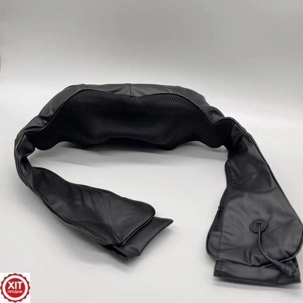 Роликовий масажер Massager of Neck Kneading + Подарунок Ортопедична подушка / Масажна накидка / Масажер роликовий  012346123801 фото
