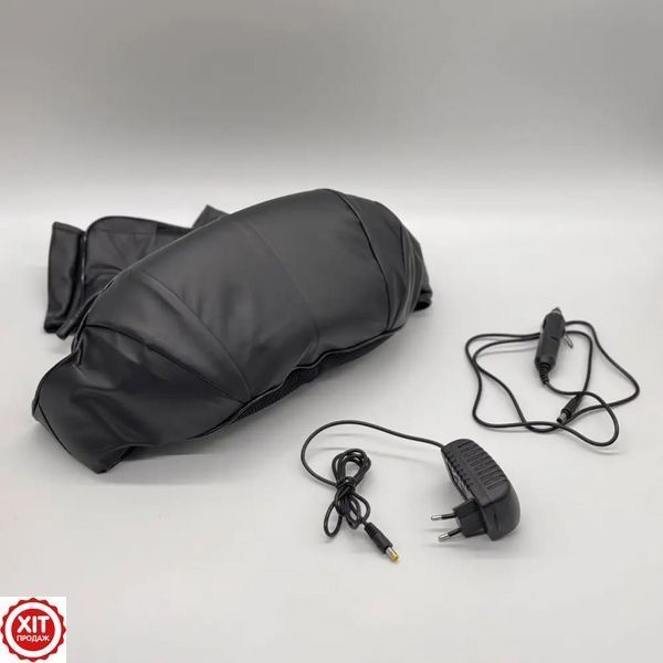 Роликовий масажер Massager of Neck Kneading + Подарунок Ортопедична подушка / Масажна накидка / Масажер роликовий  012346123801 фото